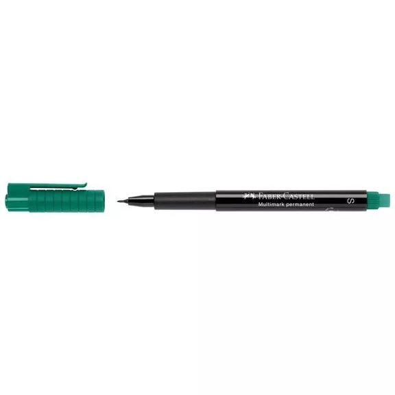 Alkoholos marker, OHP, 0,4 mm, FABER-CASTELL "Multimark 1523", zöld
