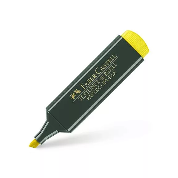 Szövegkiemelő, 1-5 mm, FABER-CASTELL, "Textliner 48", sárga