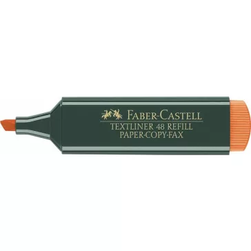   Szövegkiemelő, 1-5 mm, FABER-CASTELL, "Textliner 48", narancs