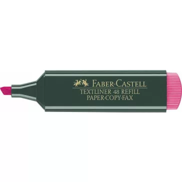   Szövegkiemelő, 1-5 mm, FABER-CASTELL, "Textliner 48", rózsaszín
