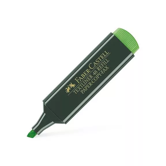Szövegkiemelő, 1-5 mm, FABER-CASTELL, "Textliner 48", zöld
