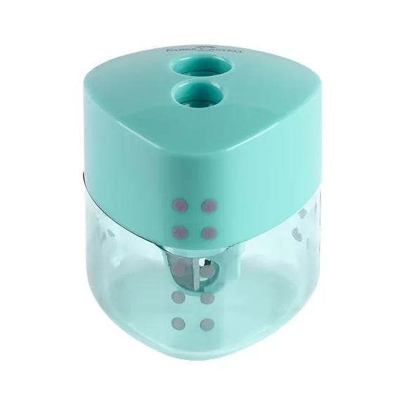 Hegyező display, kétlyukú, FABER-CASTELL, "Grip Auto", vegyes pasztell színek