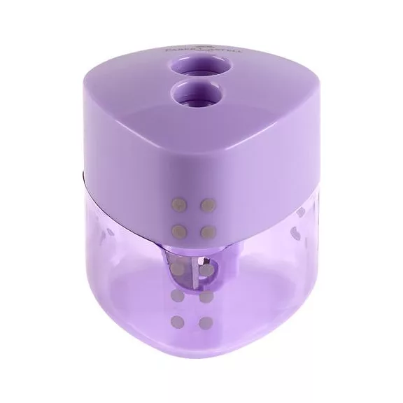 Hegyező display, kétlyukú, FABER-CASTELL, "Grip Auto", vegyes pasztell színek