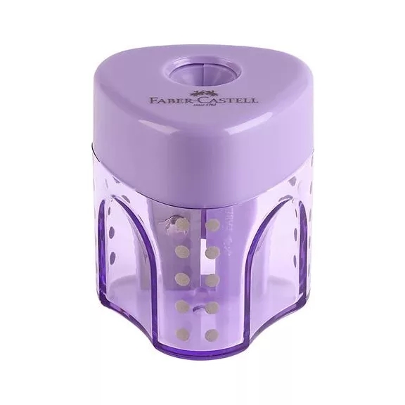 Hegyező display, egylyukú, tartályos FABER-CASTELL "GRIP Auto Mini", vegyes pasztell színek