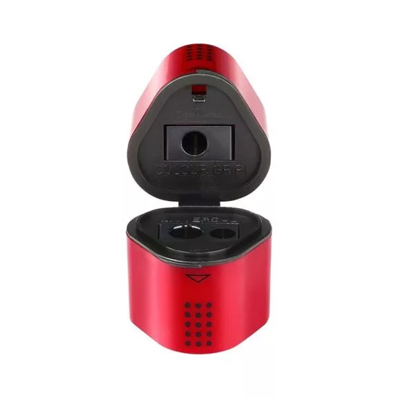 Hegyező, háromlyukú, FABER-CASTELL "Grip 2001 Trio", vegyes színek