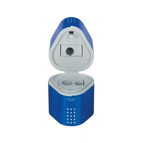 Hegyező, háromlyukú, FABER-CASTELL "Grip 2001 Trio", vegyes színek