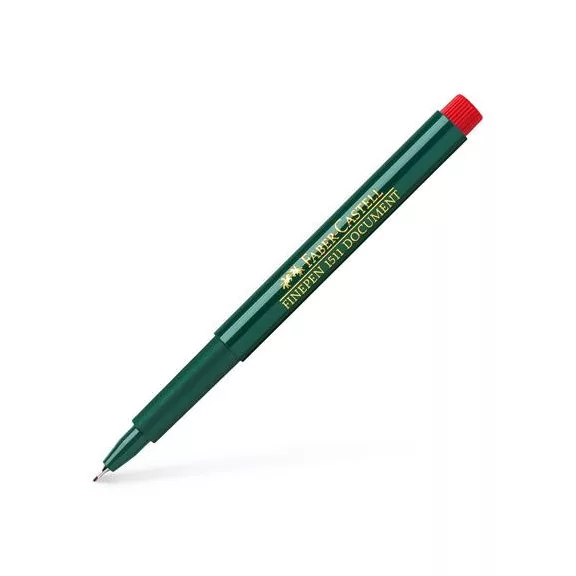 Tűfilc, 0,4 mm, FABER-CASTELL "Finepen 1511", piros