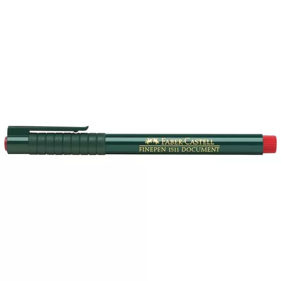 Tűfilc, 0,4 mm, FABER-CASTELL "Finepen 1511", piros