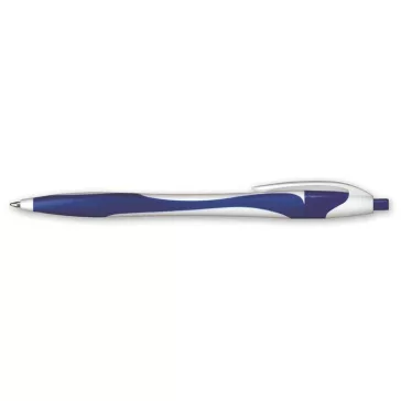   Golyóstoll, 0,4 mm, nyomógombos, vegyes színű test, GRANIT "D520", kék
