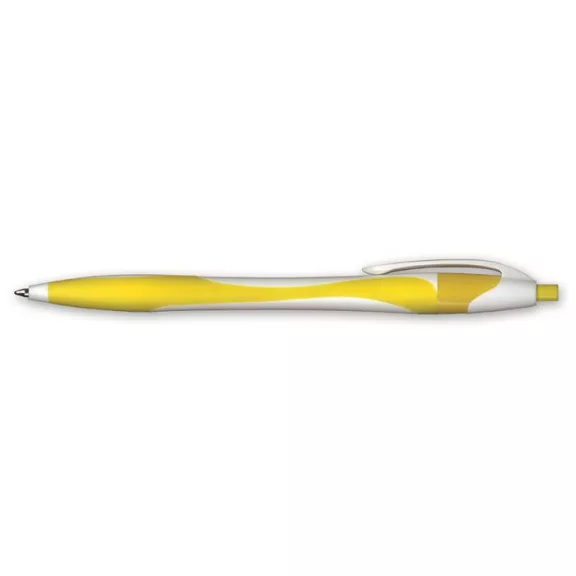 Golyóstoll, 0,4 mm, nyomógombos, vegyes színű test, GRANIT "D520", kék