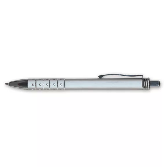 Golyóstoll, 0,6 mm, nyomógombos, vegyes színű fogórész, GRANIT "D550", kék