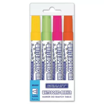   Táblamarker készlet, 2-3 mm, kúpos, GRANIT "M460", 4 különböző szín