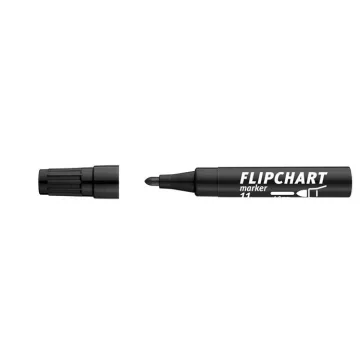  Flipchart marker, 1-3 mm, kúpos, ICO "Artip 11", fekete