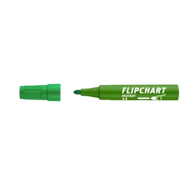   Flipchart marker, 1-3 mm, kúpos, ICO "Artip 11", zöld
