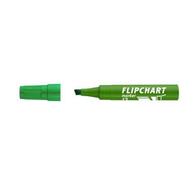   Flipchart marker, 1-4 mm, vágott, ICO "Artip 12 ", zöld