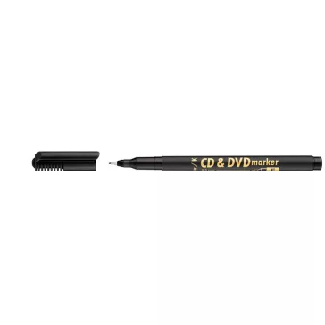 Alkoholos marker, CD/DVD, 0,5 mm, ICO, fekete