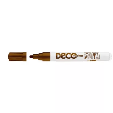Lakkmarker, 2-4 mm, ICO "Decomarker" barna