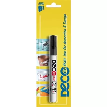 Lakkmarker, 2-4 mm, ICO "Decomarker" fekete