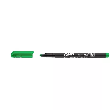 Alkoholos marker, OHP, 2-3 mm, B, ICO, zöld