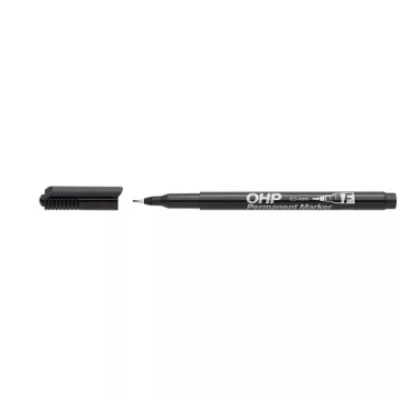 Alkoholos marker, OHP, 0,5 mm, F, ICO, fekete