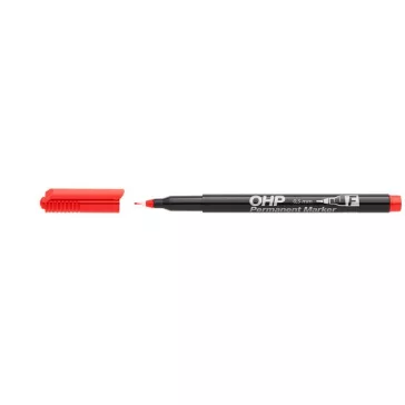 Alkoholos marker, OHP, 0,5 mm, F, ICO, piros