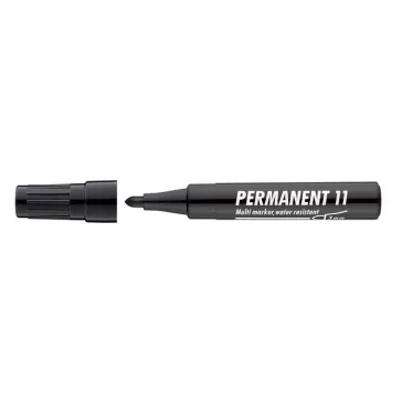   Alkoholos marker, 1-3 mm, kúpos, ICO "Permanent 11", fekete