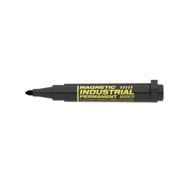   Alkoholos marker, ipari, 1-3 mm, kúpos, mágnessel, ICO "Magnetic industrial permanent 11 XXL", fekete
