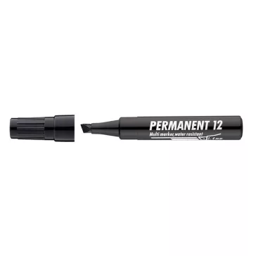   Alkoholos marker, 1-4 mm, vágott, ICO "Permanent 12", fekete