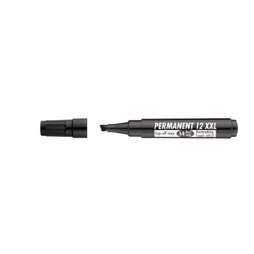   Alkoholos marker, 1-4 mm, vágott, ICO "Permanent 12 XXL", fekete