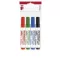 Tábla- és flipchart marker készlet, 1-3 mm, kúpos, ICO "Plan 11 XXL", 4 különböző szín