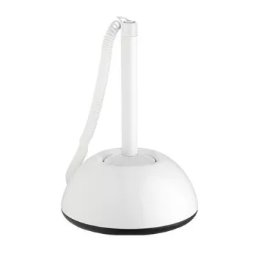   Ügyféltoll, 0,8 mm, fehér tolltest, ICO "Lux", kék