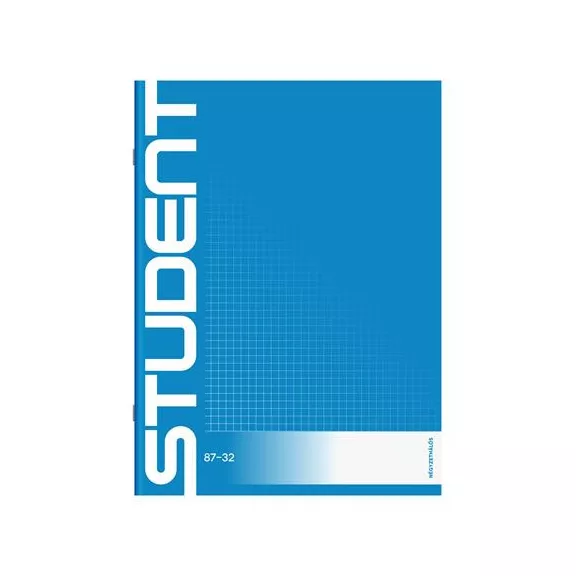 Füzet, tűzött, A4, kockás, 32 lap, ICO "Student", "87-32"