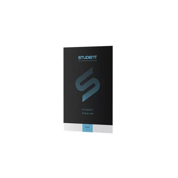 Füzet, tűzött, A4, sima, 32 lap, ICO "Student Premium", "80-32", fekete