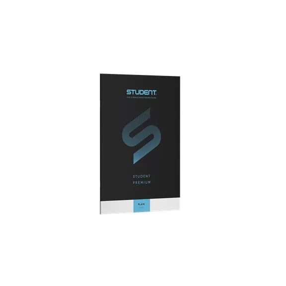 Füzet, tűzött, A4, sima, 32 lap, ICO "Student Premium", "80-32", fekete