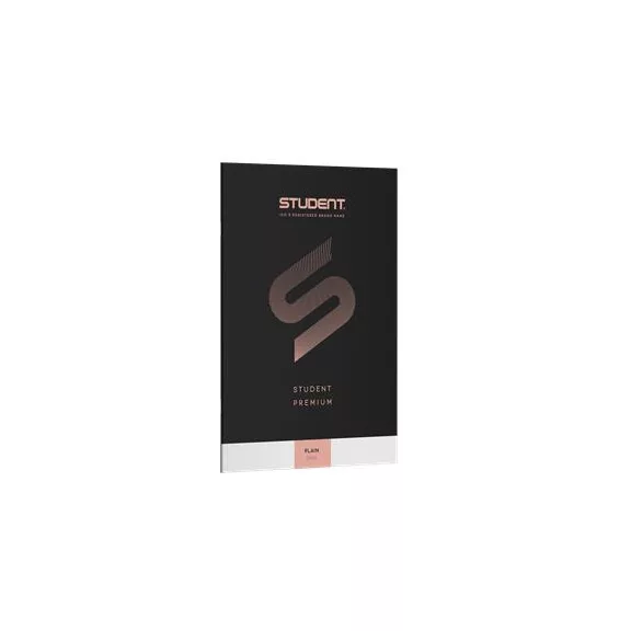 Füzet, tűzött, A4, sima, 32 lap, ICO "Student Premium", "80-32", fekete