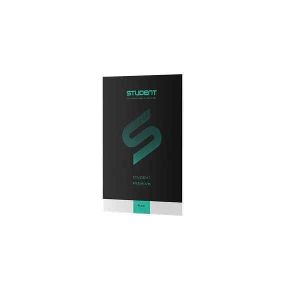 Füzet, tűzött, A4, sima, 32 lap, ICO "Student Premium", "80-32", fekete