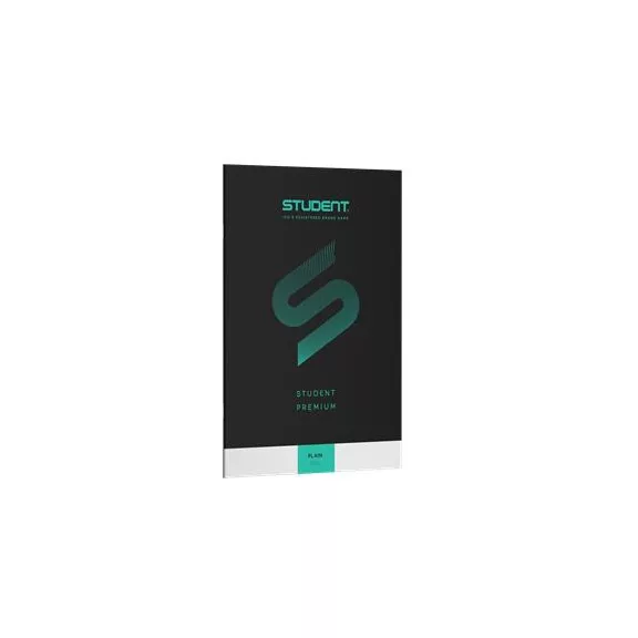 Füzet, tűzött, A4, sima, 32 lap, ICO "Student Premium", "80-32", fekete