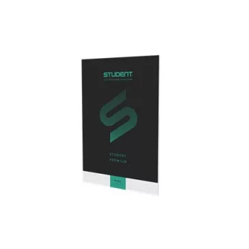   Füzet, tűzött, A4, vonalas, 32 lap, ICO "Student Premium", "81-32", fekete