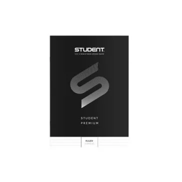   Füzet, tűzött, A4, vonalas, 32 lap, ICO "Student Premium", "81-32", fekete