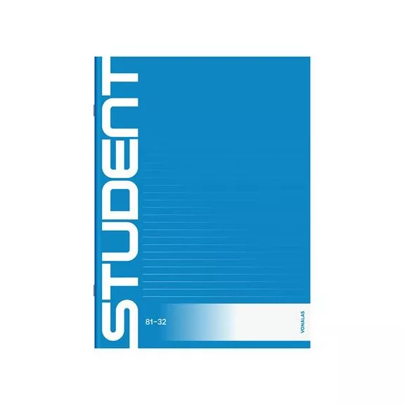Füzet, tűzött, A4, vonalas, 32 lap, ICO "Student", "81-32"