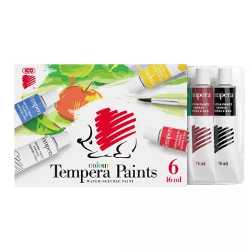 Tempera készlet, 6 darabos, ICO "Süni"
