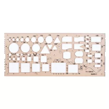 Elektronikai sablon, műanyag, KOH-I-NOOR "703071"