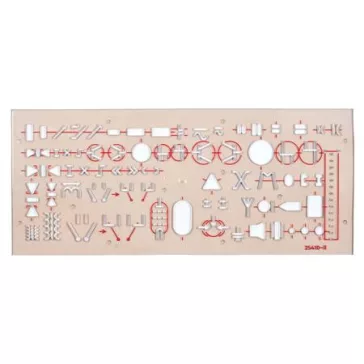 Elektronikai sablon, műanyag, KOH-I-NOOR "703071"