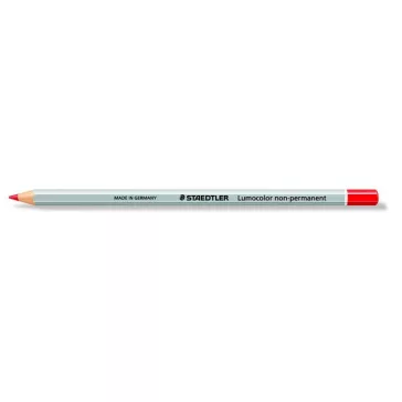   Jelölőceruza, hatszögletű, mindenre író, lemosható (omnichrom), STAEDTLER "Lumocolor 108", piros