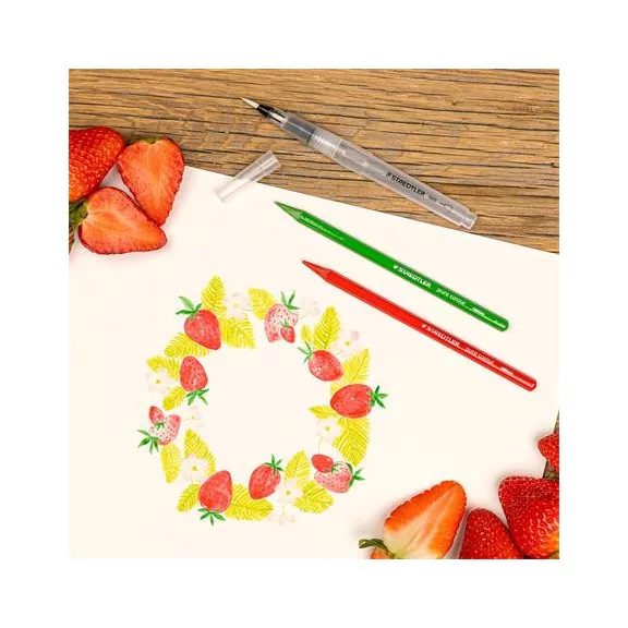 Akvarell ceruza készlet, hatszögletű, fémdobozos, STAEDTLER® "146 10G", 12 különböző szín