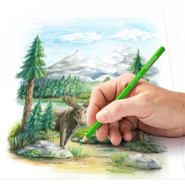   Színes ceruza készlet, hatszögletű, STAEDTLER "146 C", 24 különböző szín
