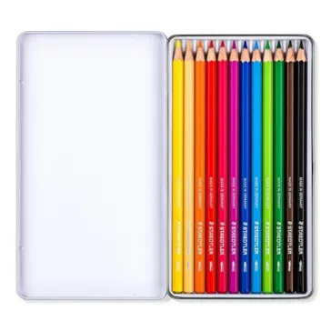   Színes ceruza készlet, hatszögletű, STAEDTLER® "metallic 146M", 12 különböző metál szín