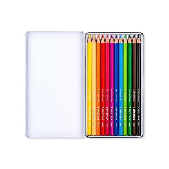 Színes ceruza készlet, hatszögletű, STAEDTLER® "metallic 146M", 12 különböző metál szín