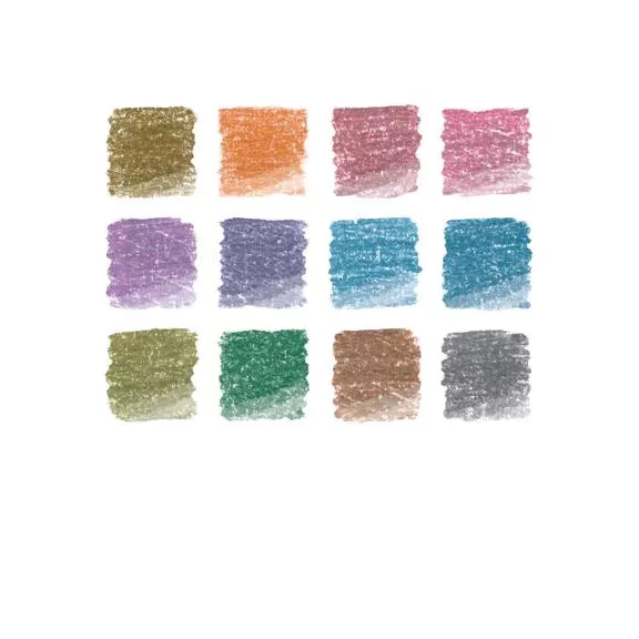 Színes ceruza készlet, hatszögletű, STAEDTLER® "metallic 146M", 12 különböző metál szín