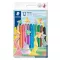Zsírkréta, kitekerhető, STAEDTLER "Noris® 221", 12 különböző szín